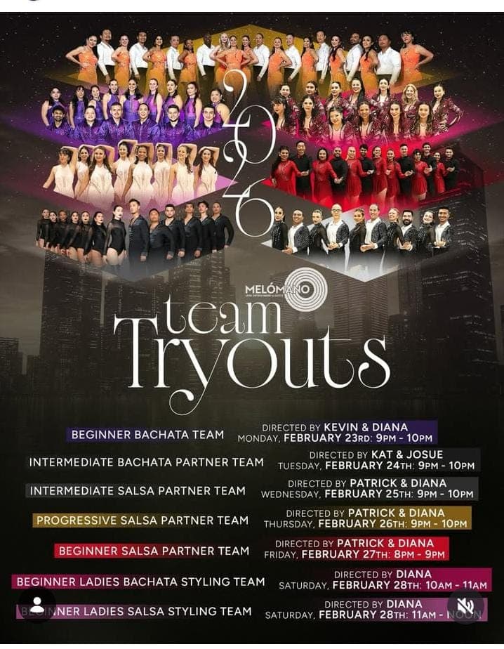 Team Tryouts - Intermediate Salsa Partner